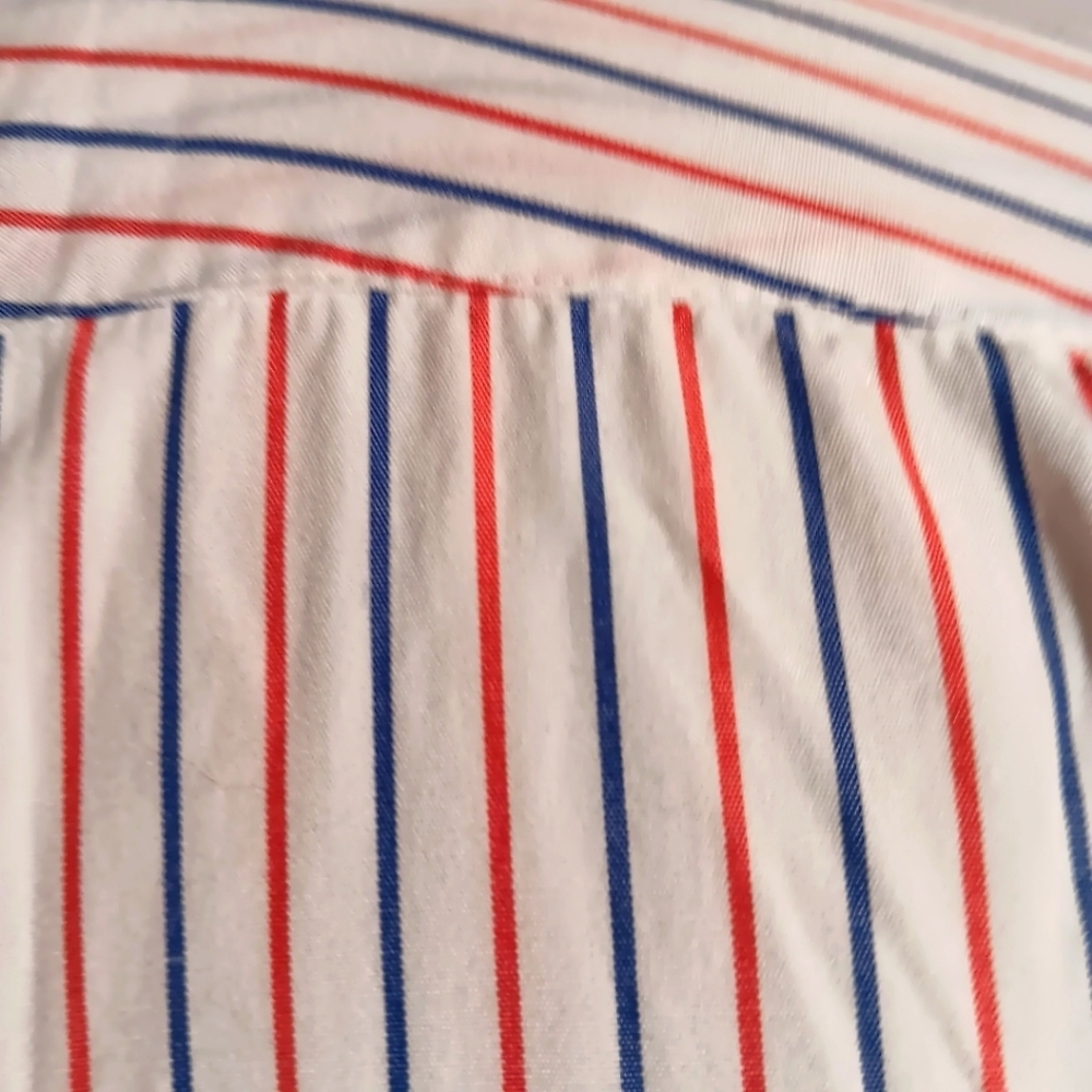 VIntage Red White & Blue Dress Shirt - Picture 5 of 6